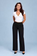 Ruched Crossover V-Neck Crop Top