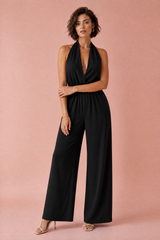 Halter-Neck Backless Jumpsuit