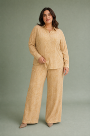 Ensemble ample motif jacquard | Porté sur une silhouette plus ronde | Lounelle Paris