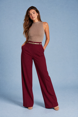 High-Waisted Wide-Leg Pants