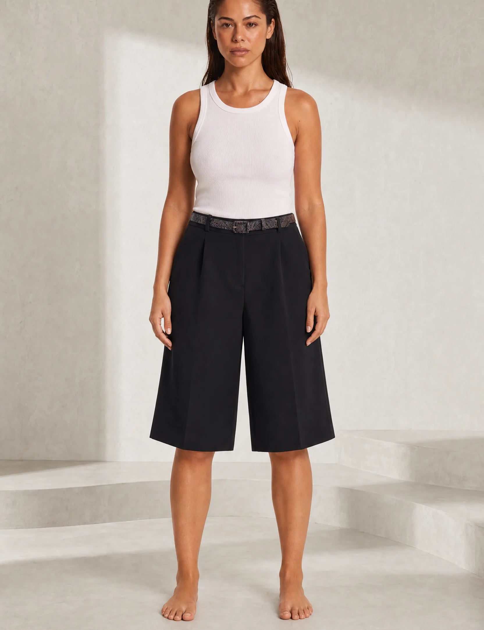 Bermuda ample à ceinture | Lounelle Paris