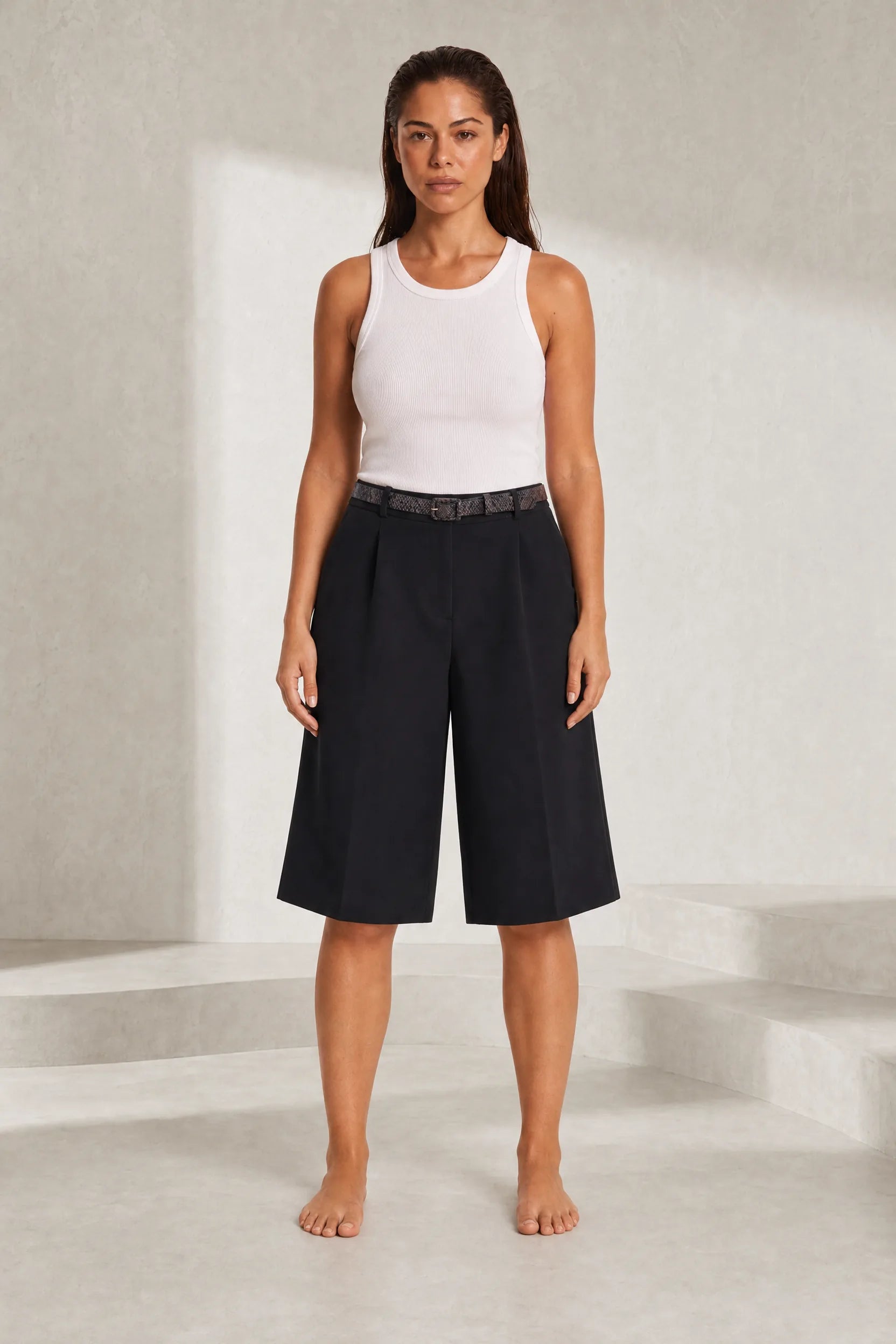 Bermuda ample à ceinture | Lounelle Paris