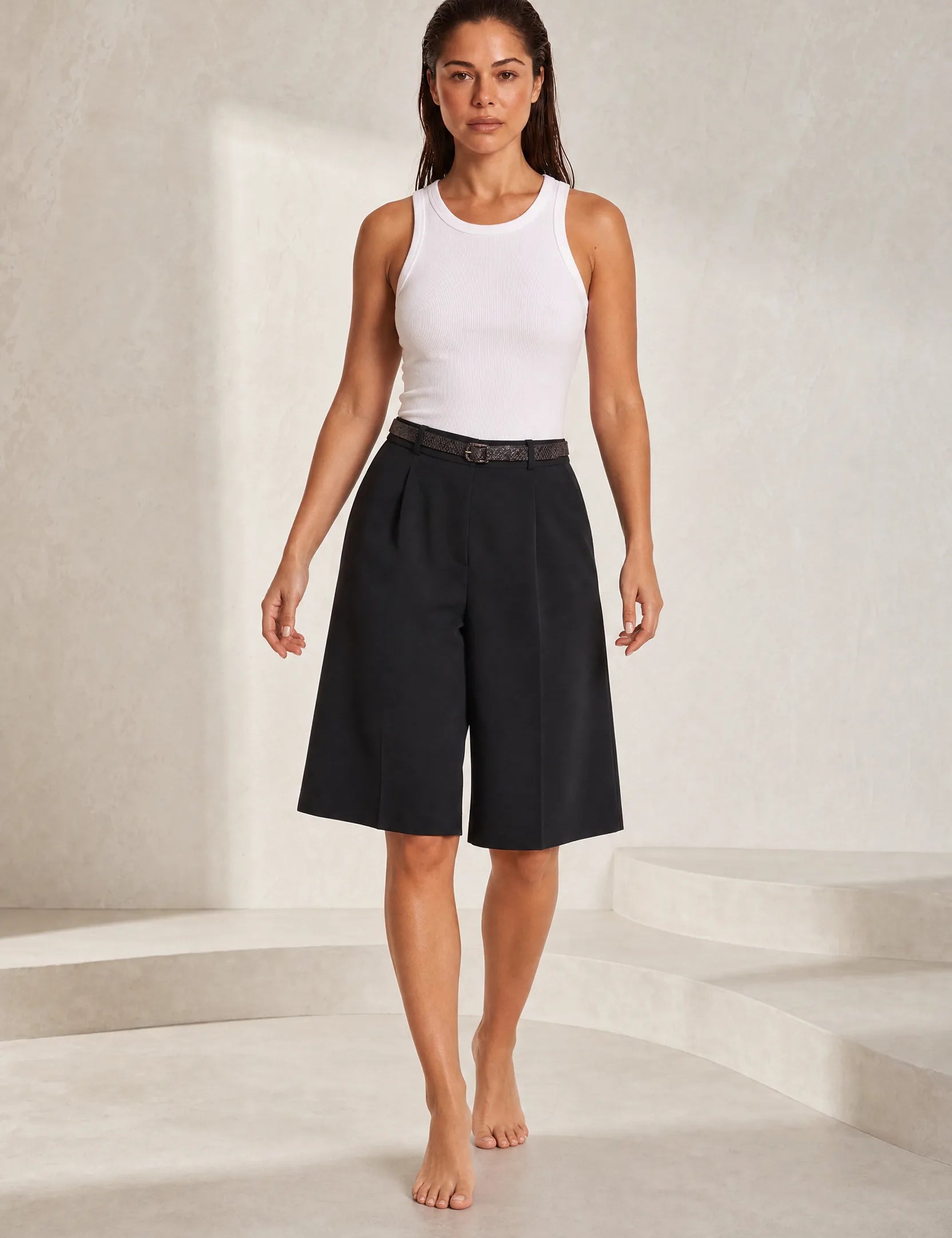 Bermuda ample à ceinture | Lounelle Paris