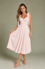 Tie-Back Halter Dress