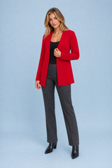 Mid-length V-neck blazer