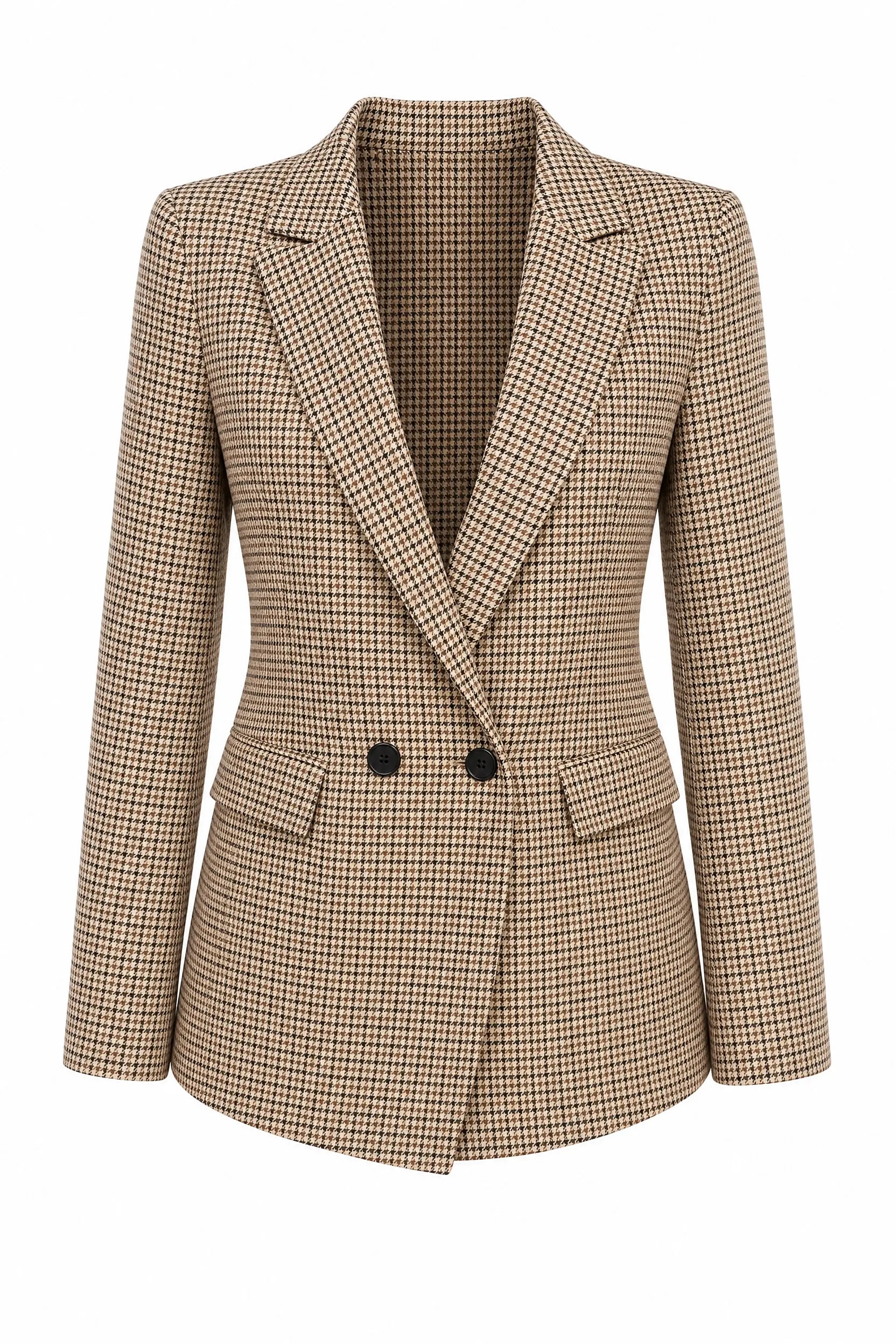Blazer ajusté motif pied-de-poule | Lounelle Paris
