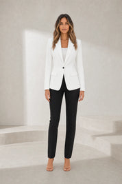 Blazer col tailleur coupe cintrée | Lounelle Paris