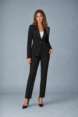 Fitted Single-Breasted Tailored Blazer