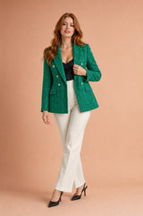 Tweed Double-Breasted Blazer
