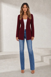 Blazer mi-long col V | Lounelle Paris