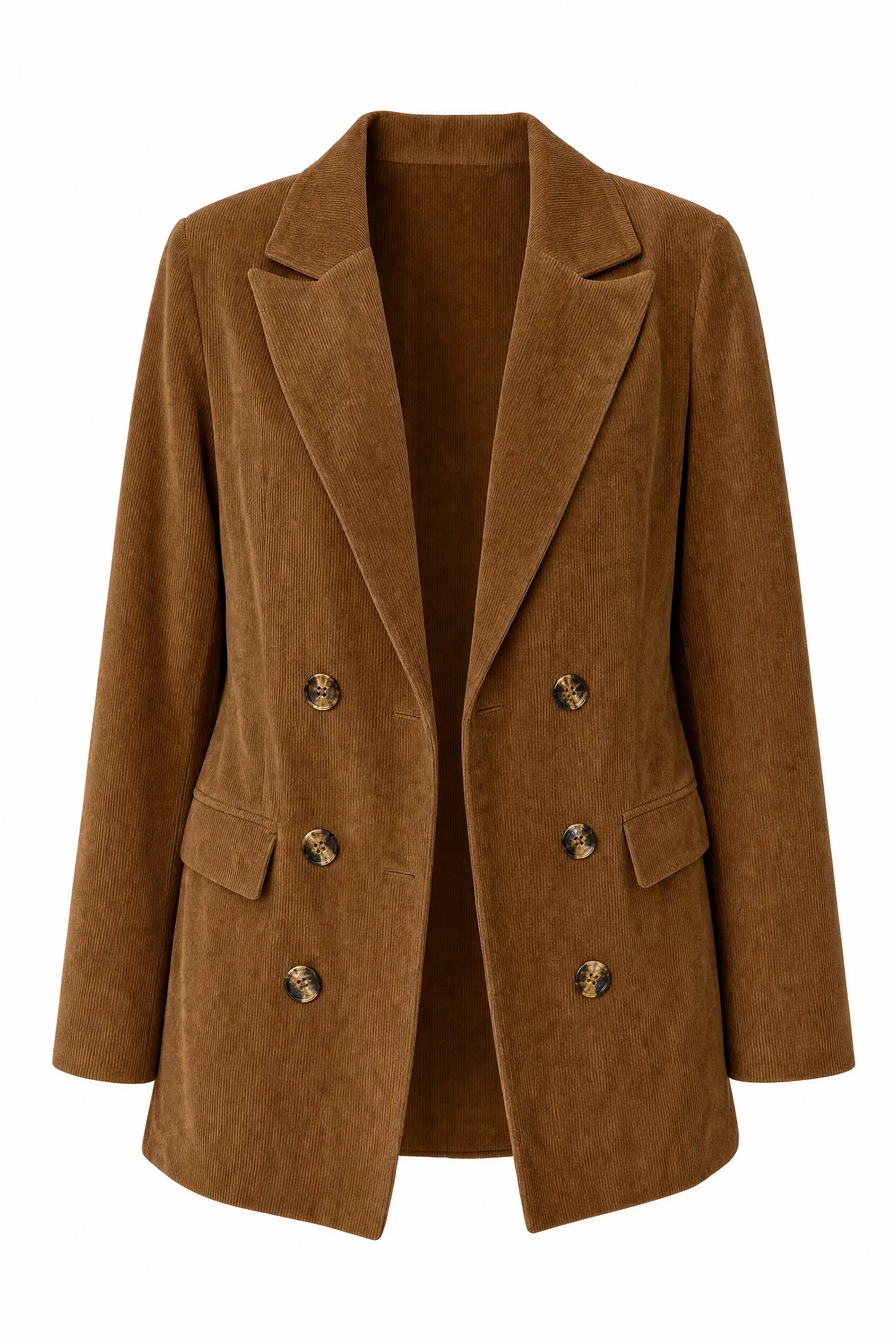 Blazer mi-long velours côtelé | Lounelle Paris