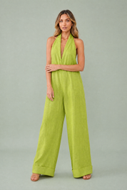 Combinaison ample col licou | Variante Vert | Lounelle Paris