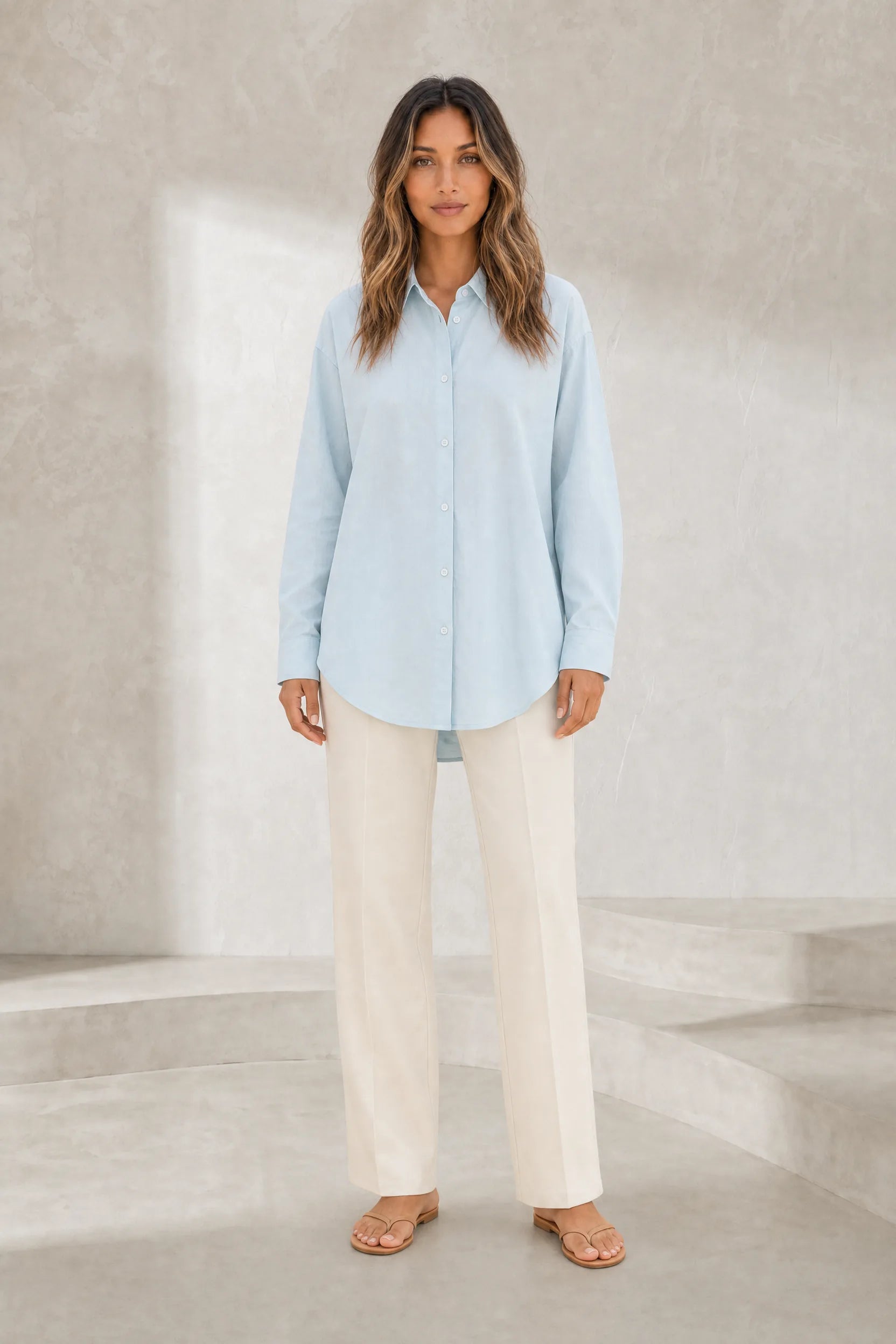 Chemise fluide à col chemise | Lounelle Paris