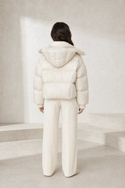 Doudoune courte à capuche oversize | Lounelle Paris