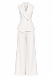 Ensemble gilet croisé pantalon large | Lounelle Paris