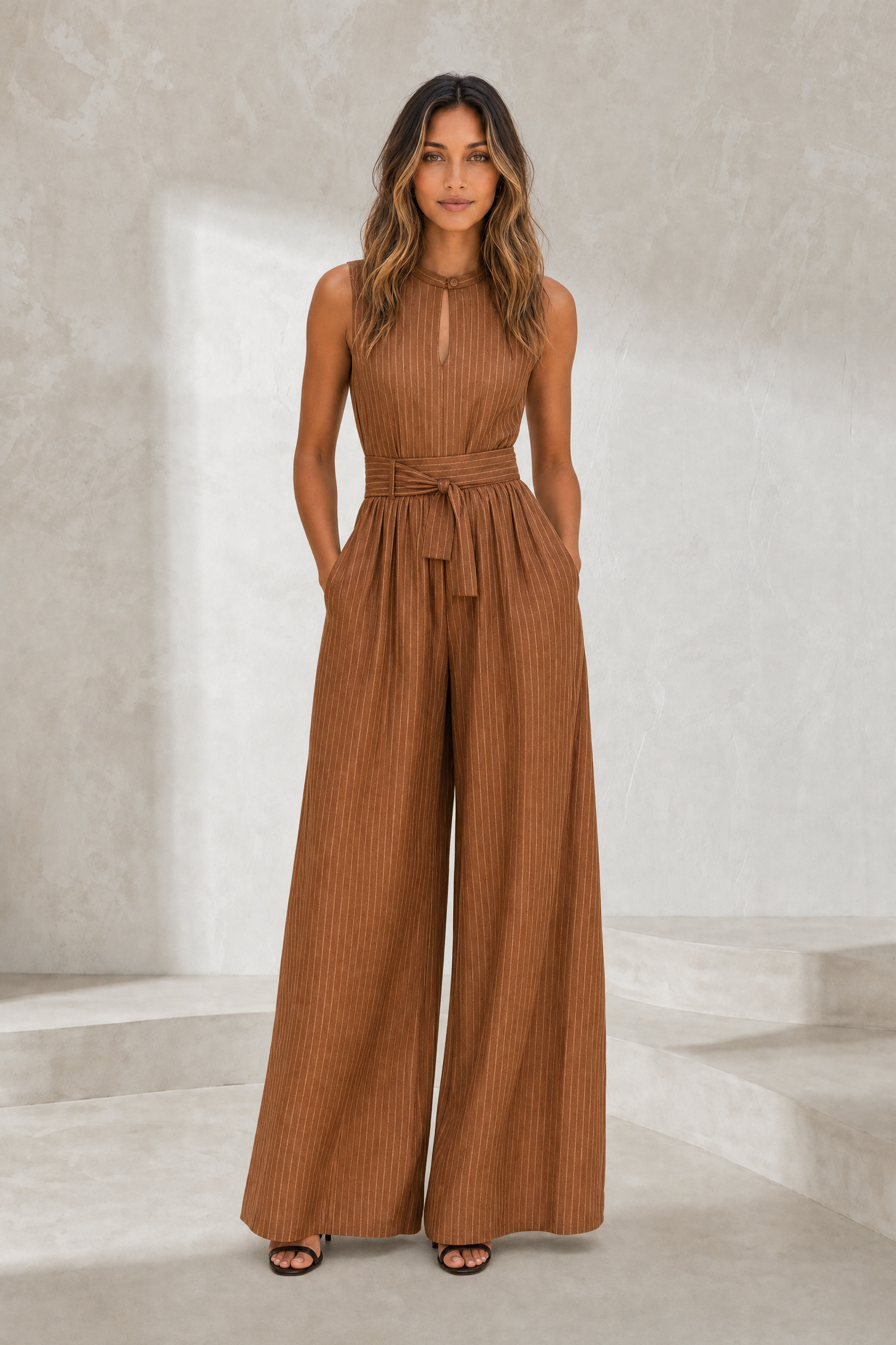 Combinaison rayée taille marquée | Lounelle Paris