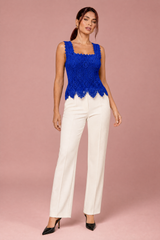 Lace Square-Neck Top