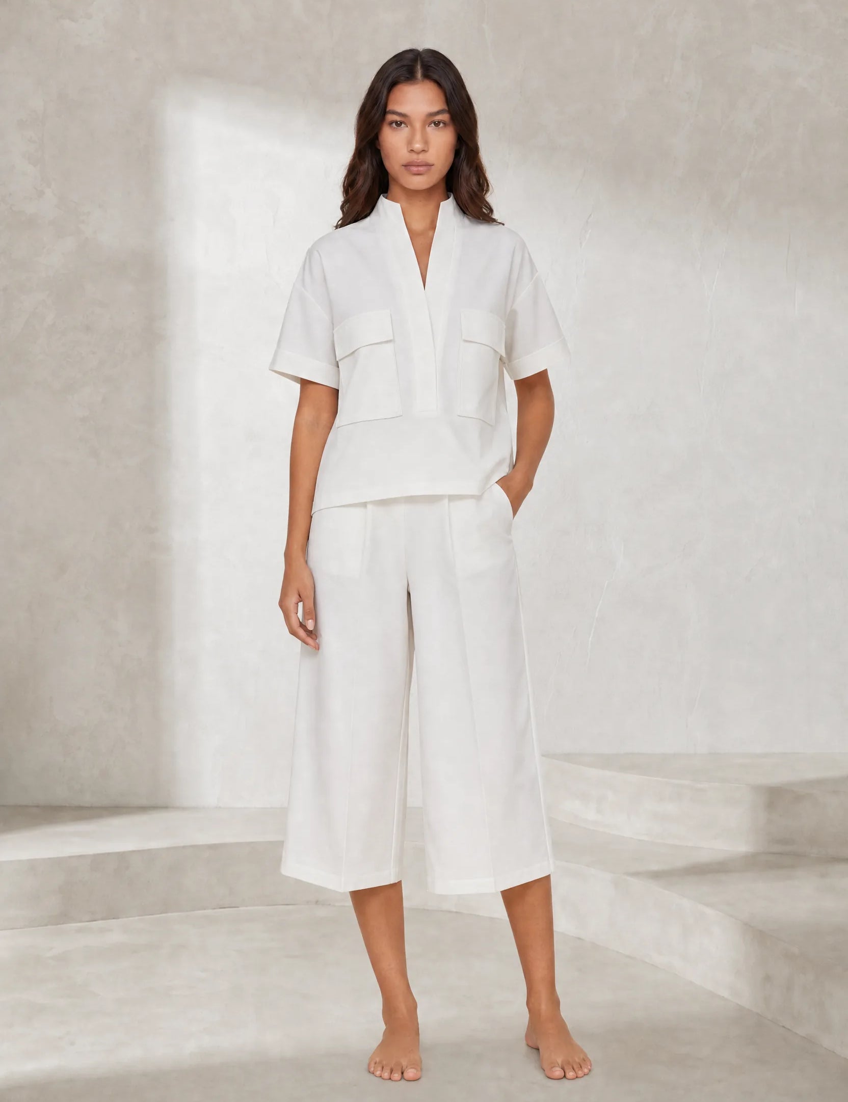 Ensemble deux pièces ample col V | Lounelle Paris