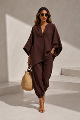 Fluid V-neck set