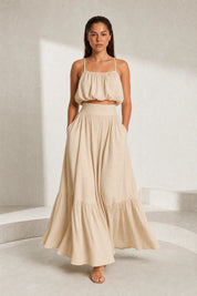 Ensemble jupe longue fines bretelles | Lounelle Paris