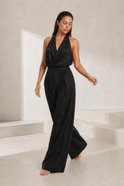 Ensemble noir col licou dos nu | Lounelle Paris