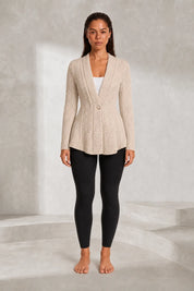 Gilet blazer texturé coupe ajustée | Lounelle Paris