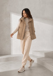 Gilet matelassé court col montant | Lounelle Paris