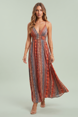 Flowy Backless Maxi Dress