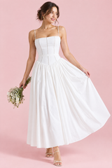 Corset White Maxi Dress