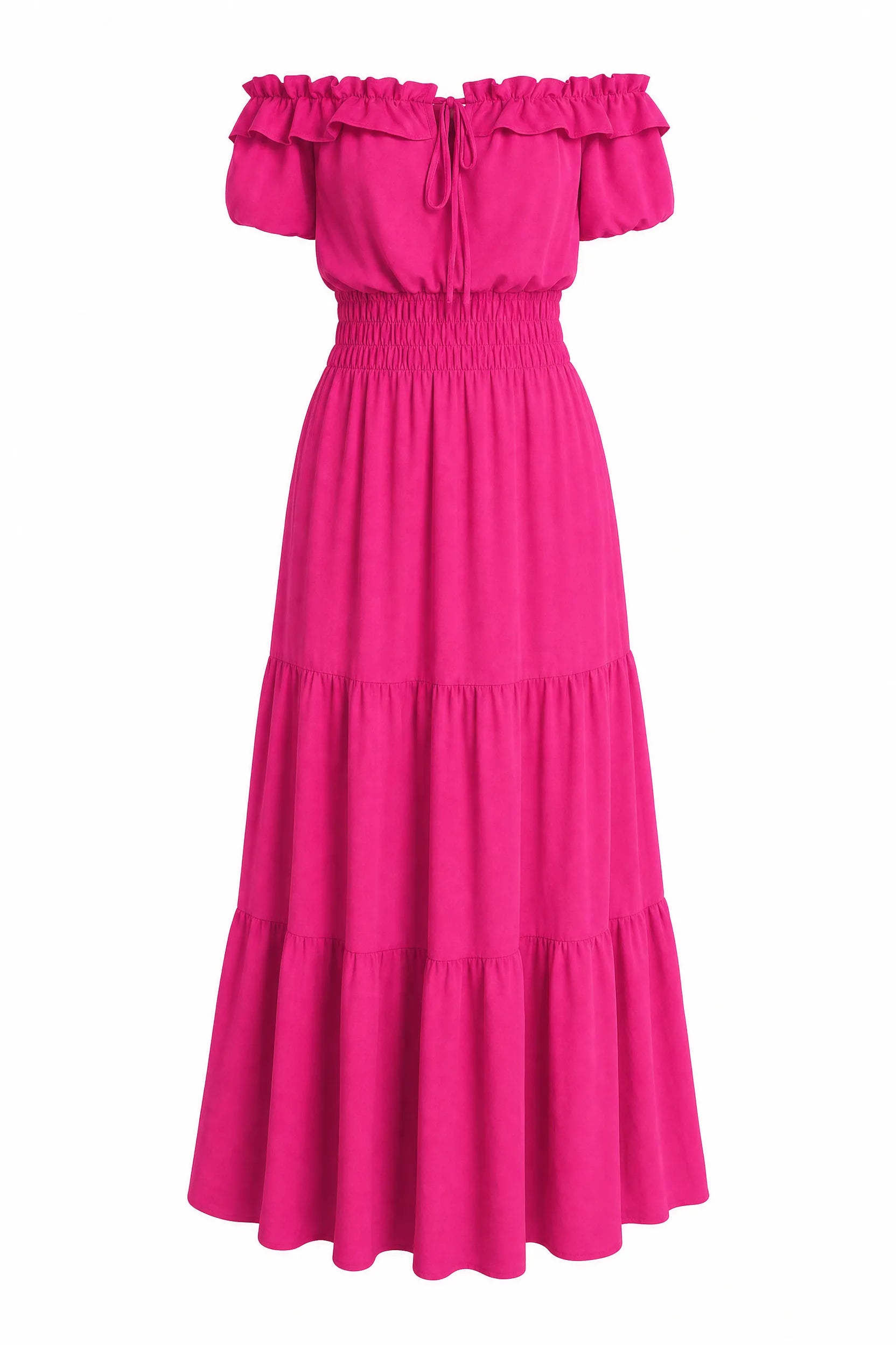 Robe à volants épaules dénudées | Lounelle Paris
