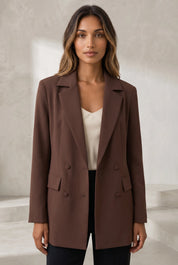 Robe blazer col tailleur double boutonnage | Lounelle Paris