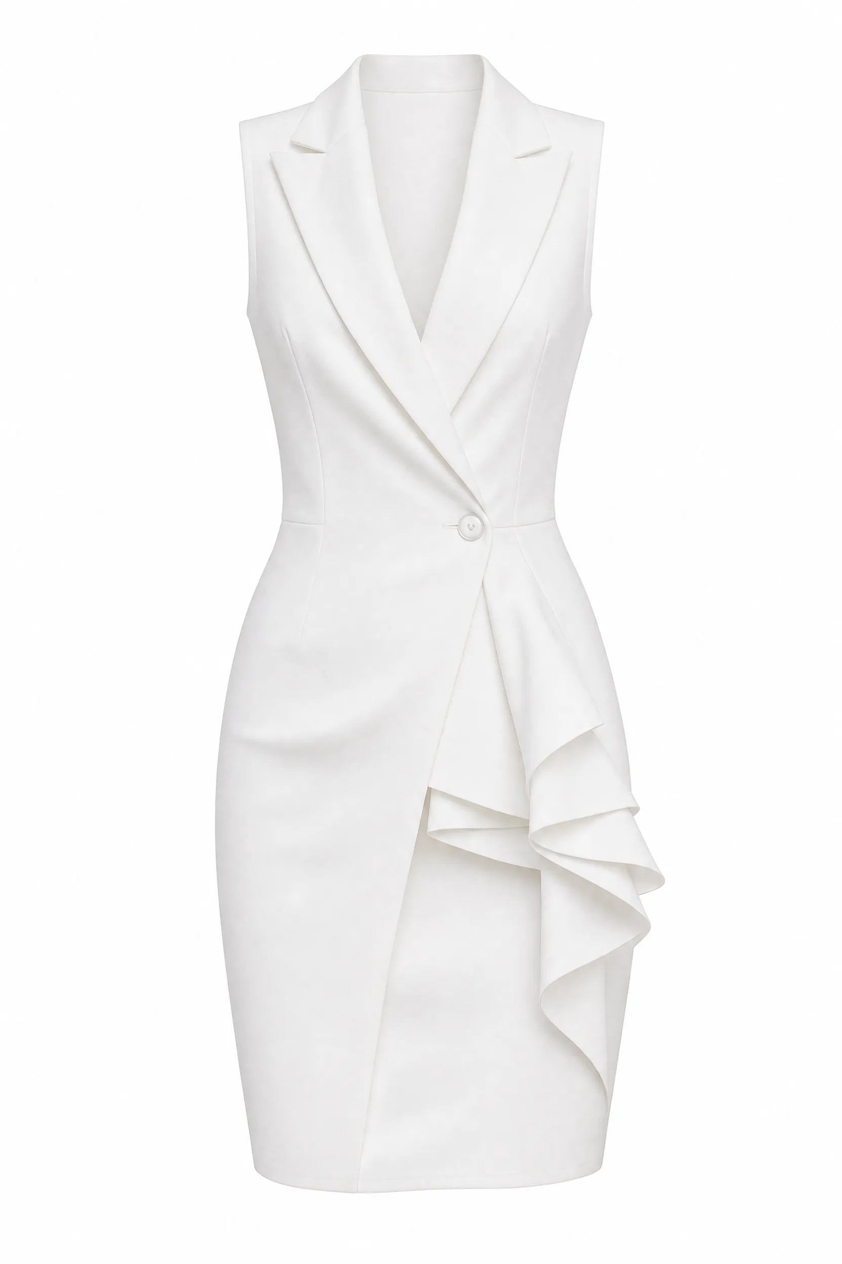 Robe col blazer sans manches | Lounelle Paris