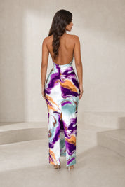 Robe longue imprimée dos nu | Lounelle Paris
