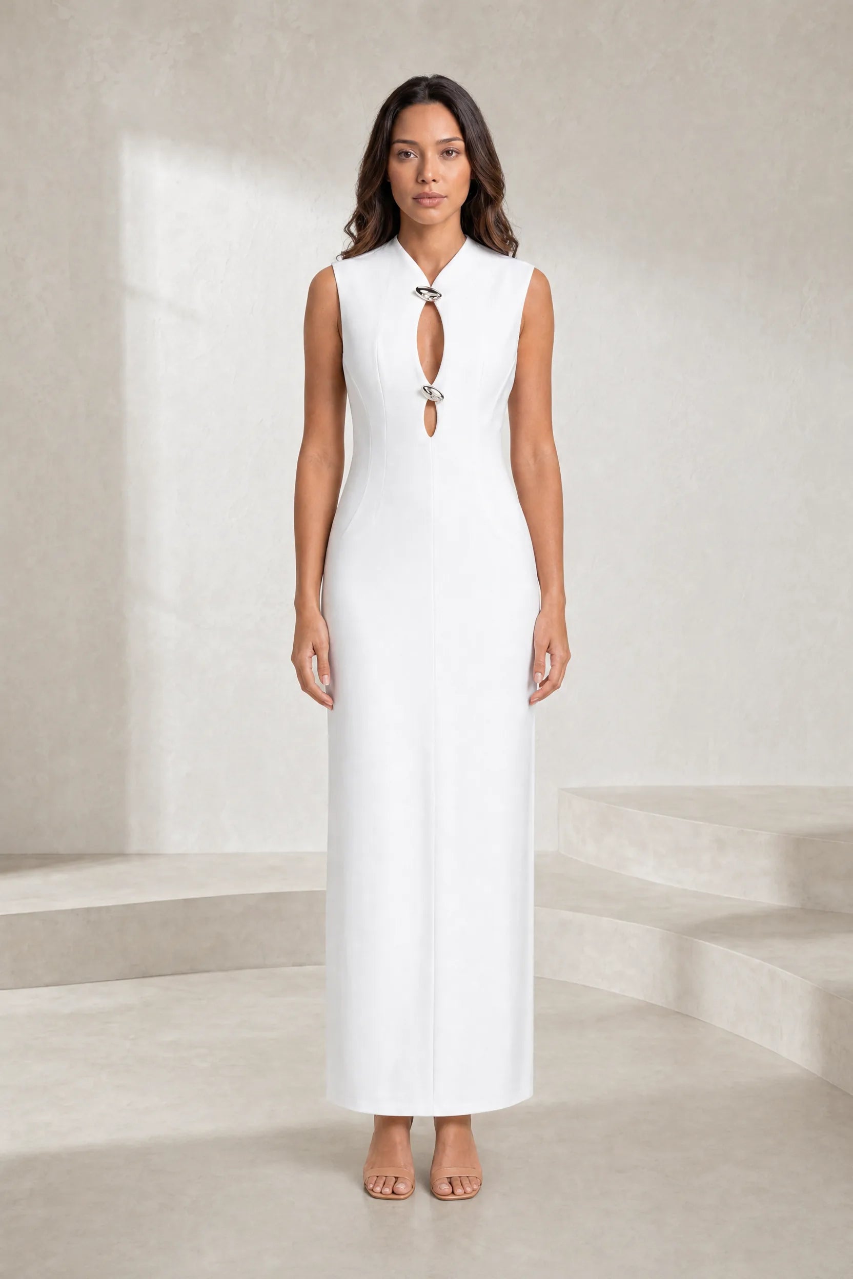 Robe longue moulante ajourée | Lounelle Paris