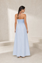 Robe longue rayée dos nu | Lounelle Paris
