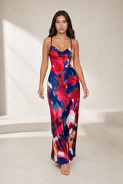 Robe longue rouge dos nu | Lounelle Paris