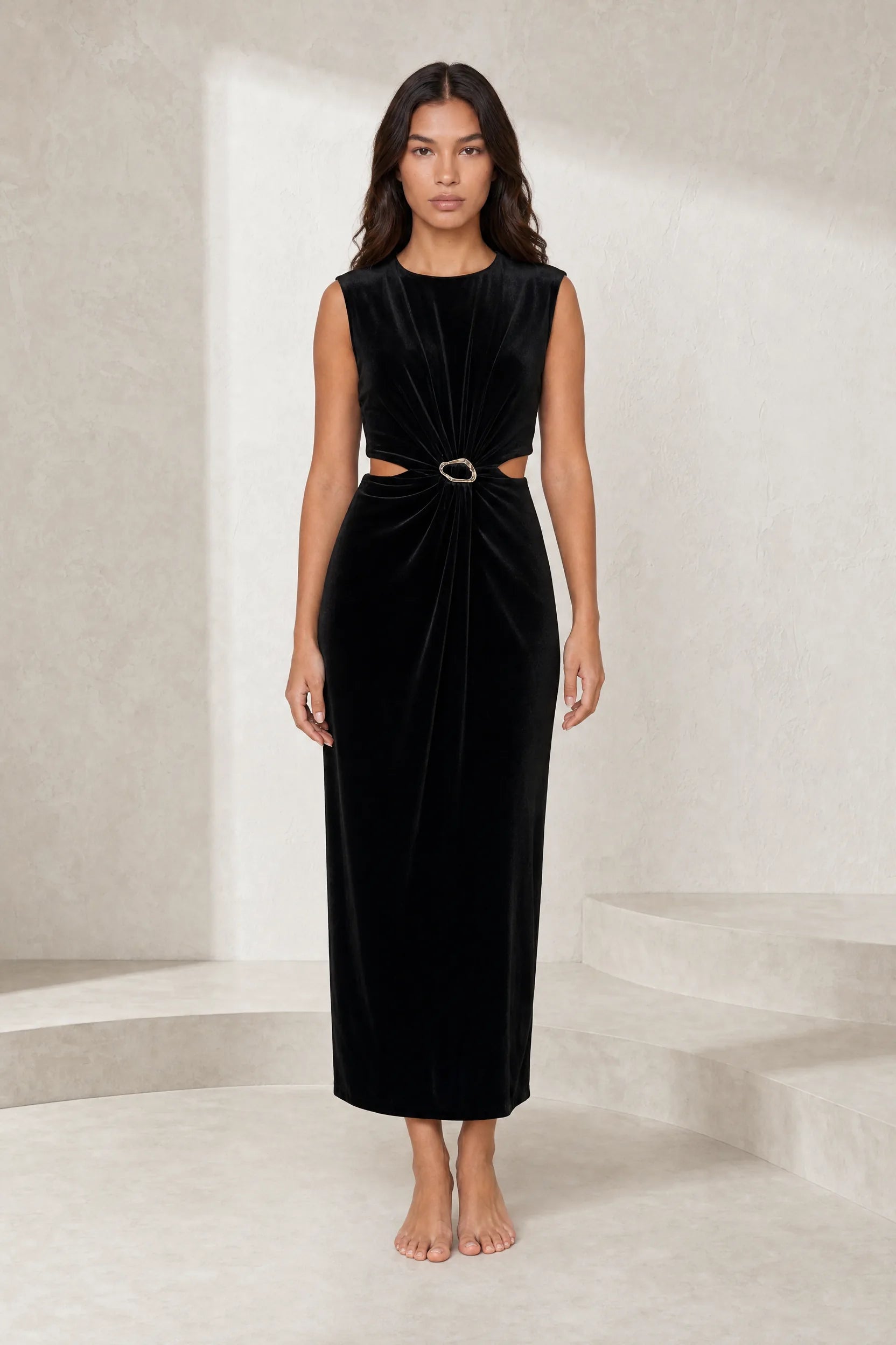 Robe velours sans manches | Lounelle Paris