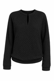 Sweat matelassé col fendu | Lounelle Paris