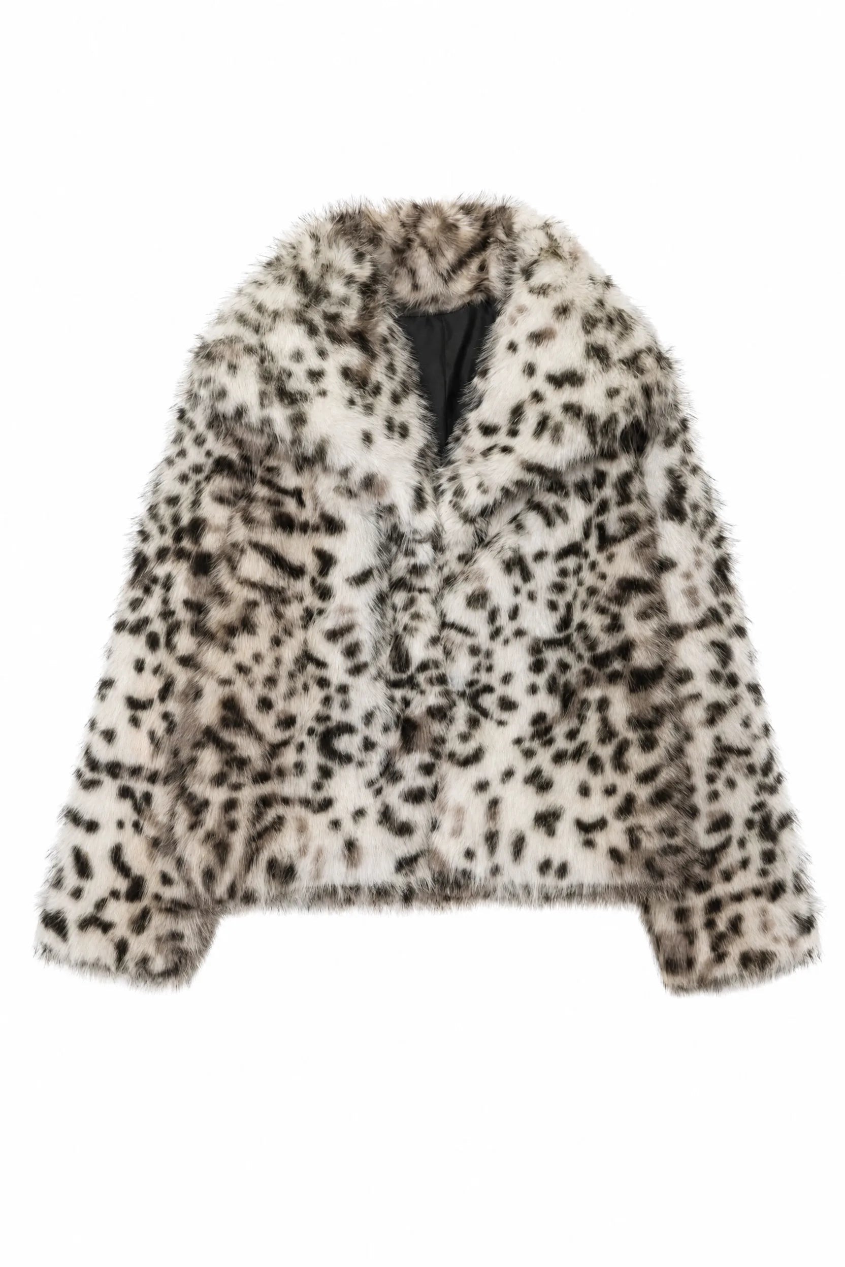 Veste en fausse fourrure imprimé animalier | Lounelle Paris
