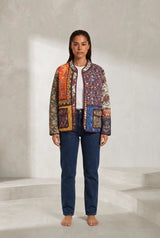 Veste matelassée patchwork coupe ample